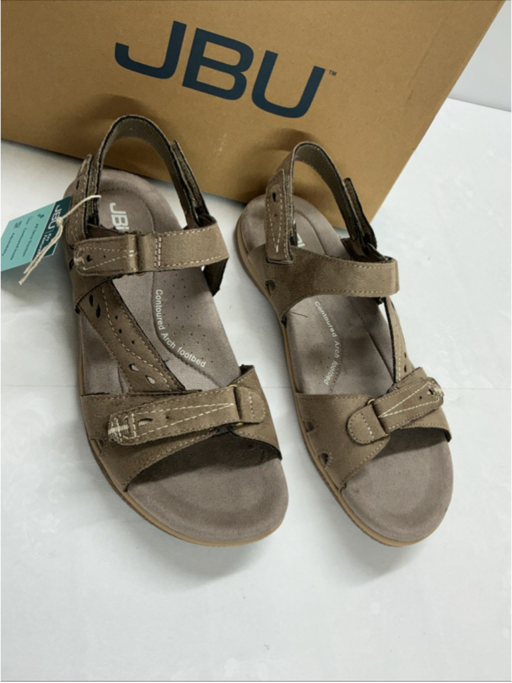JBU Countered Arch Food Bed Women's Sandals Size 9.5